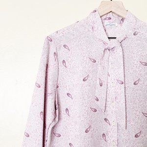 Levi Strauss & Co Vintage Paisley Neck Tie Top